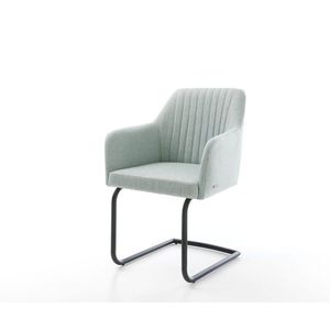 Jedálenská stolička Greg-Flex mint s konzolovou základňou okrúhla vyobraziť