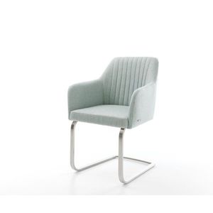 Jedálenská stolička Greg-Flex mint konzolová základňa plochá nerezová vyobraziť