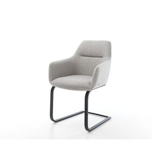 Jedálenská stolička Pejo-Flex svetlo sivá plochá látka konzolová vyobraziť