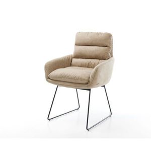 Abelia-Flex jedálenská stolička s podrúčkami béžová vintage čierna vyobraziť