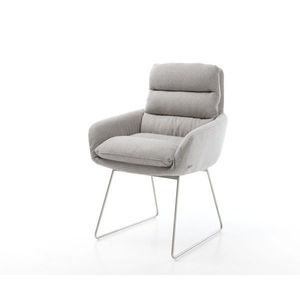 Jedálenská stolička Abelia-Flex s podrúčkami z plochej tkaniny svetlo vyobraziť