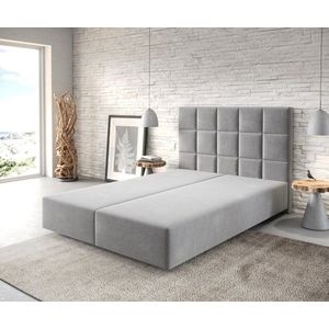 Boxspring posteľ Dream-Fine 140x200 cm z mikrovlákna sivá vyobraziť