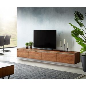 TV stolík Stonegrace 220 cm akáciová hnedá nepravidelný okraj 4 vyobraziť