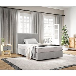 Boxspringová posteľ Dream-Well 120x200 cm strieborno-sivý manšestr vyobraziť