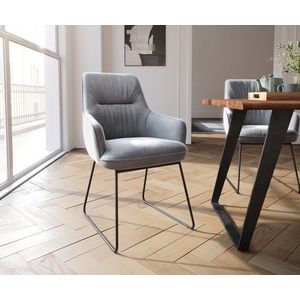 Jedálenská stolička Zelia-Flex s podrúčkami tenká základňa čierna vyobraziť