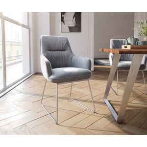 Jedálenská stolička Zelia-Flex s podrúčkami tenká základňa nerezová vyobraziť