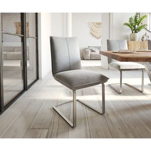 Jedálenská stolička Lelio-Flex konzolová podnož plochá nerezová oceľ vyobraziť