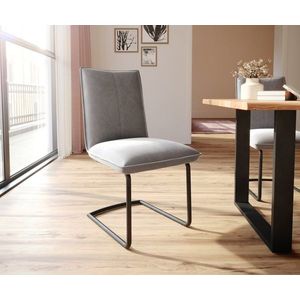 Jedálenská stolička Lelio-Flex s okrúhlou konzolovou základňou čierna vyobraziť