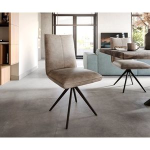 Otočná stolička Lelio-Flex s krížovou základňou široká čierna vyobraziť