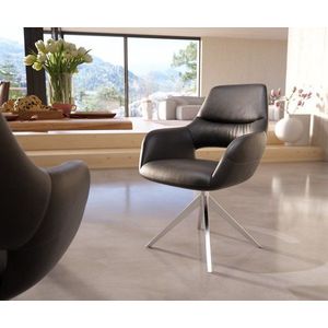 Yago-Flex otočná stolička s podrúčkami krížová základňa široká vyobraziť