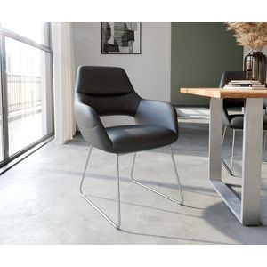 Jedálenská stolička Yago-Flex s tenkou základňou z nehrdzavejúcej vyobraziť