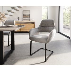 Jedálenská stolička Yago-Flex s konzolovou základňou plochá čierna vyobraziť