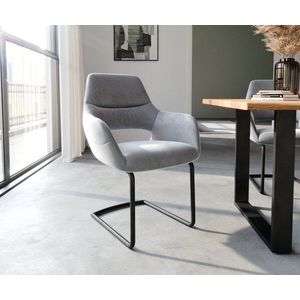 Jedálenská stolička Yago-Flex s okrúhlou konzolovou základňou čierna vyobraziť