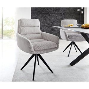 Abelia-Flex otočná stolička s krížovou základňou štvorcová čierna vyobraziť