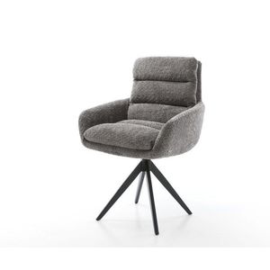 Abelia-Flex otočná stolička s krížovou základňou štvorcová čierna vyobraziť