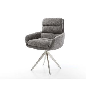 Otočná stolička Abelia-Flex s krížovou základňou z nehrdzavejúcej vyobraziť