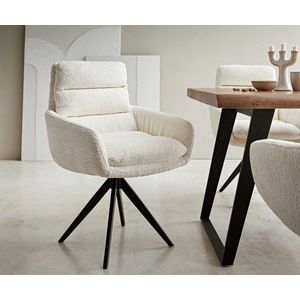 Otočná stolička Abelia-Flex s krížovou základňou štvorcová čierna vyobraziť