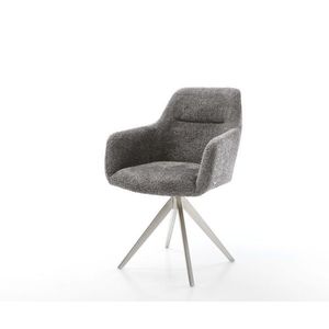 Otočná stolička Pejo-Flex krížová základňa štvorcová z nehrdzavejúcej vyobraziť