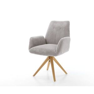 Otočná stolička Zoa-Flex drevená základňa štvorcový manšestr vyobraziť