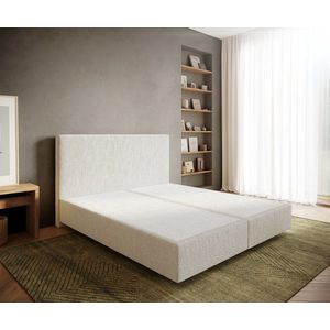 Boxspring posteľ Dream-Well 180x200 cm bouclé off-white vyobraziť