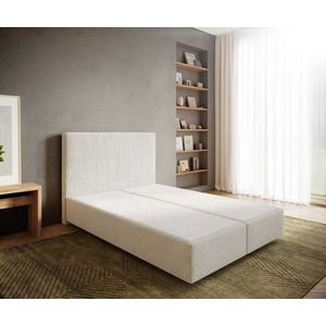 Boxspring posteľ Dream-Well 140x200 cm bouclé off-white vyobraziť