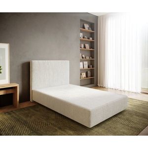 Boxspring posteľ Dream-Well 120x200 cm bouclé off-white vyobraziť