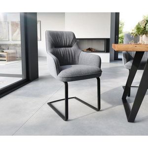 Zelia-Flex jedálenská stolička s podrúčkami konzolová základňa plochá vyobraziť