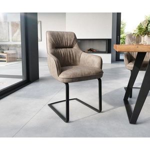 Zelia-Flex jedálenská stolička s podrúčkami konzolová základňa plochá vyobraziť