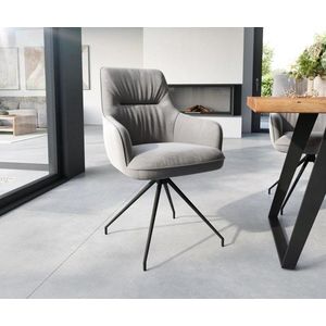 Zelia-Flex jedálenská stolička s krížovou podnožou zúžená čierna vyobraziť