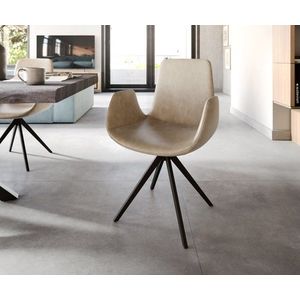 Ilia-Flex otočná stolička s podrúčkami krížová základňa štvorcová vyobraziť