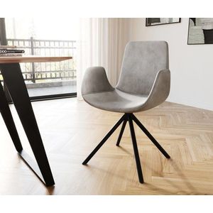 Jedálenská stolička Ilia-Flex s krížovou podnožou zúžená čierna vyobraziť