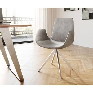 Otočná stolička Ilia-Flex s podrúčkami krížová základňa štvorcová vyobraziť