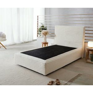 Boxspringová posteľ Dream-Well 120x200 cm plyšový manšestr s matracom vyobraziť