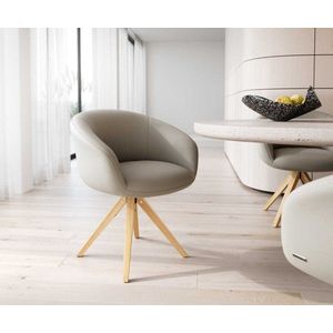 Otočná stolička Vinka-Flex s podrúčkami drevená základňa štvorcová vyobraziť