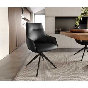 Alja-Flex otočná stolička s podrúčkami krížová základňa široká kovová vyobraziť