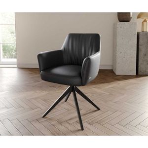 Xana-Flex otočná stolička s podrúčkami krížová základňa široká kovová vyobraziť