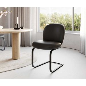 Jedálenská stolička Nube-Flex konzolová podnož plochá kovová čierna vyobraziť