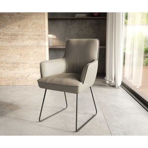 Jedálenská stolička Heira-Flex s tenkou kovovou základňou čierna pravá vyobraziť