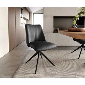 Elso-Flex otočná stolička krížová základňa široká kovová čierna pravá vyobraziť