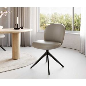 Otočná stolička Nube-Flex krížová základňa široká kovová čierna pravá vyobraziť