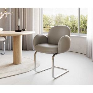 Jedálenská stolička Nube-Flex s podrúčkami konzolová základňa plochá vyobraziť