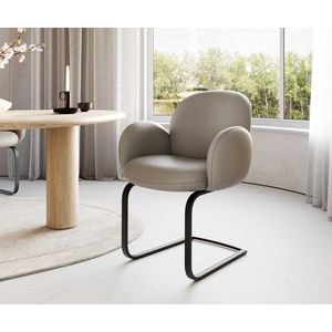 Jedálenská stolička Nube-Flex s podrúčkami konzolová podnož plochá vyobraziť