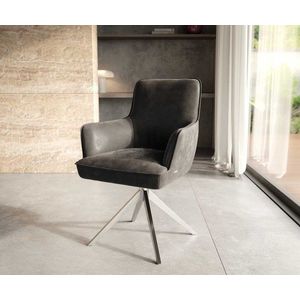 Heira-Flex otočná stolička s podrúčkami krížová základňa široká vyobraziť