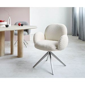 Otočná stolička Nube-Flex s podrúčkami krížová základňa široká vyobraziť