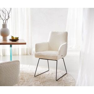 Jedálenská stolička Heira-Flex s tenkou kovovou základňou čierna vyobraziť