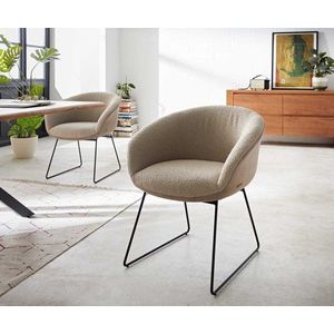 Jedálenská stolička Vinka-Flex tenká základňa kov čierna zmiešané vyobraziť