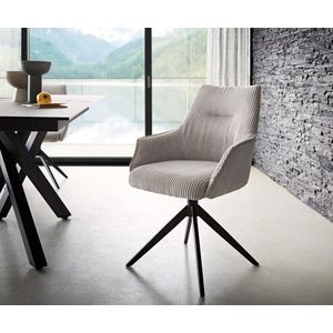 Alja-Flex otočná stolička s podrúčkami krížová základňa široká kovová vyobraziť