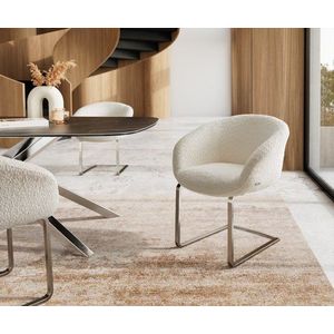 Jedálenská stolička Vinka-Flex konzolová základňa plochá nerezová oceľ vyobraziť