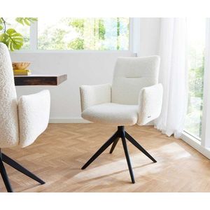 Jova-Flex otočná stolička s podrúčkami krížová základňa široká kovová vyobraziť