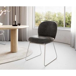 Jedálenská stolička Nube-Flex s tenkou základňou z nehrdzavejúcej vyobraziť